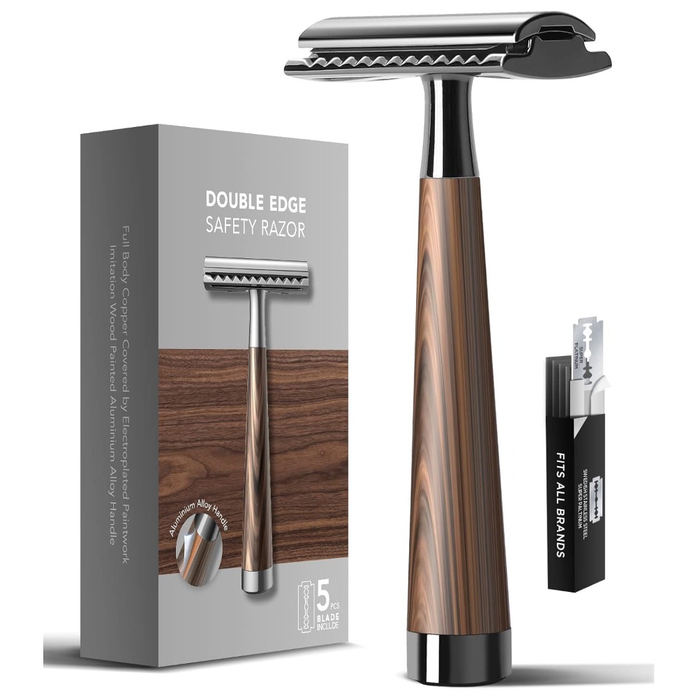 Safety Razor Handle - Pisau Cukur Aman Profesional untuk Pria,