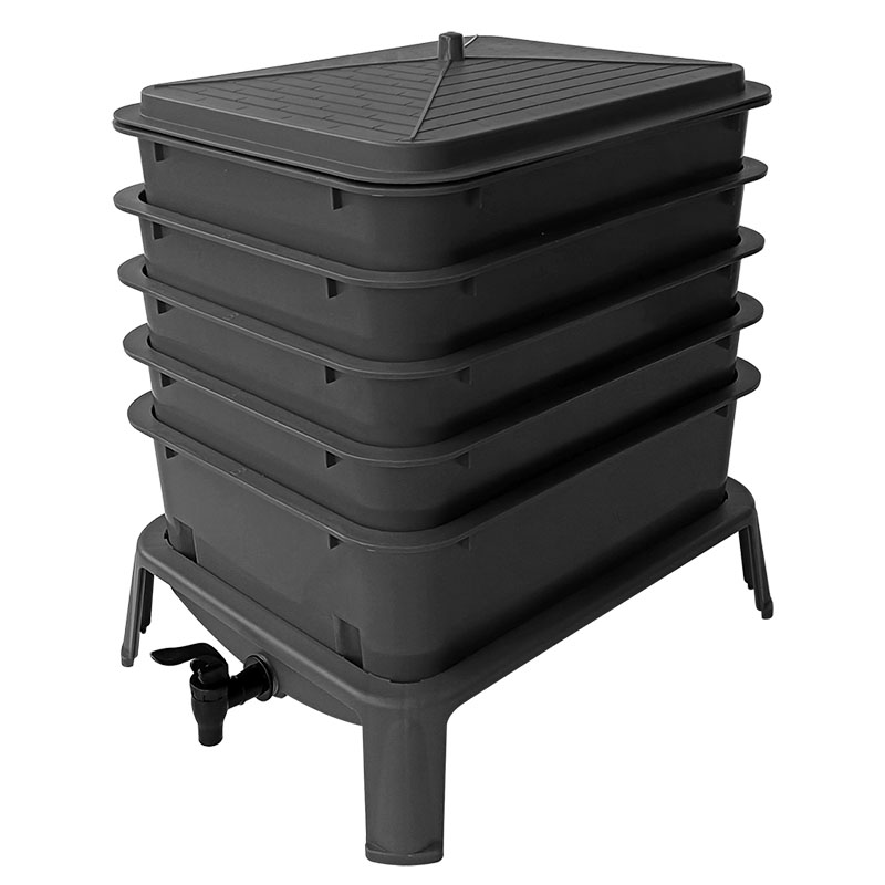 Compost Bin - Komposter Vermikompos 50L 5-Lapisan Heavy Duty