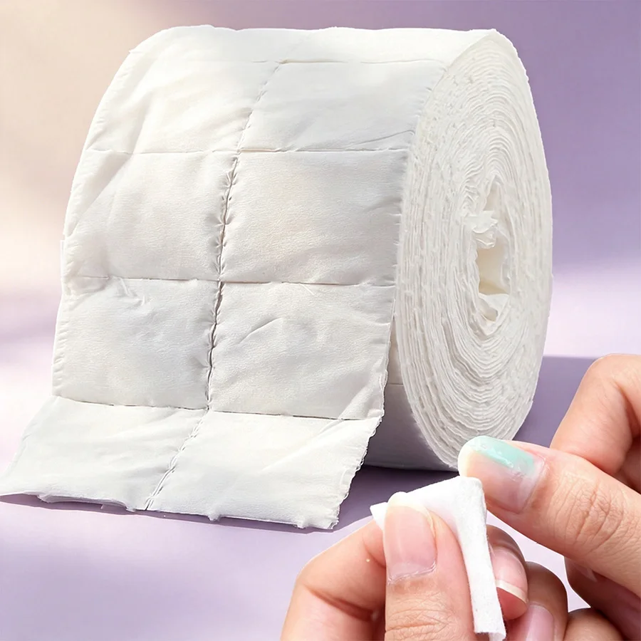 Eco Sponge - 300/500Pcs Gulungan Kain Lap Kuku Bebas