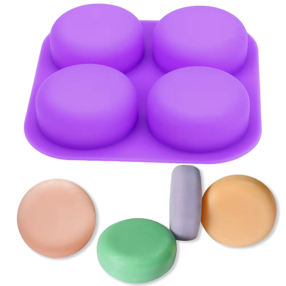 Eco Soap - 1-2 PCS Cetakan Sabun Silikon Bulat
