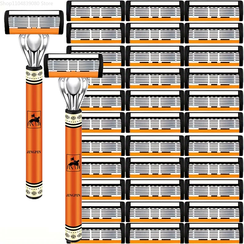 Safety Razor Handle - Set Pisau Cukur Aman 6 Lapis