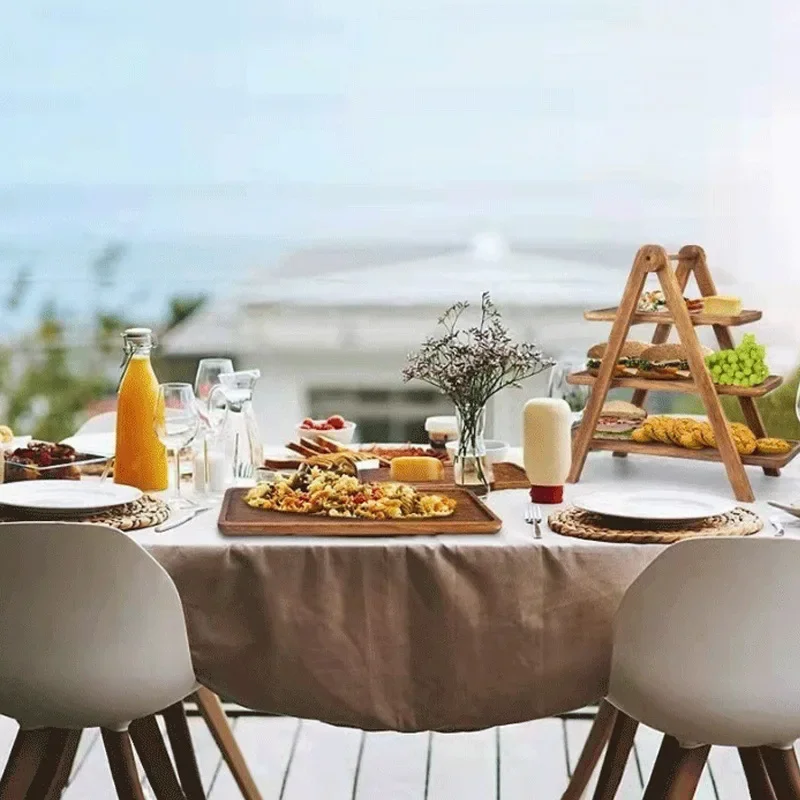 Nampan Sajian 3 Tingkat Kayu,  - Bamboo Cutlery ulasan dan harga