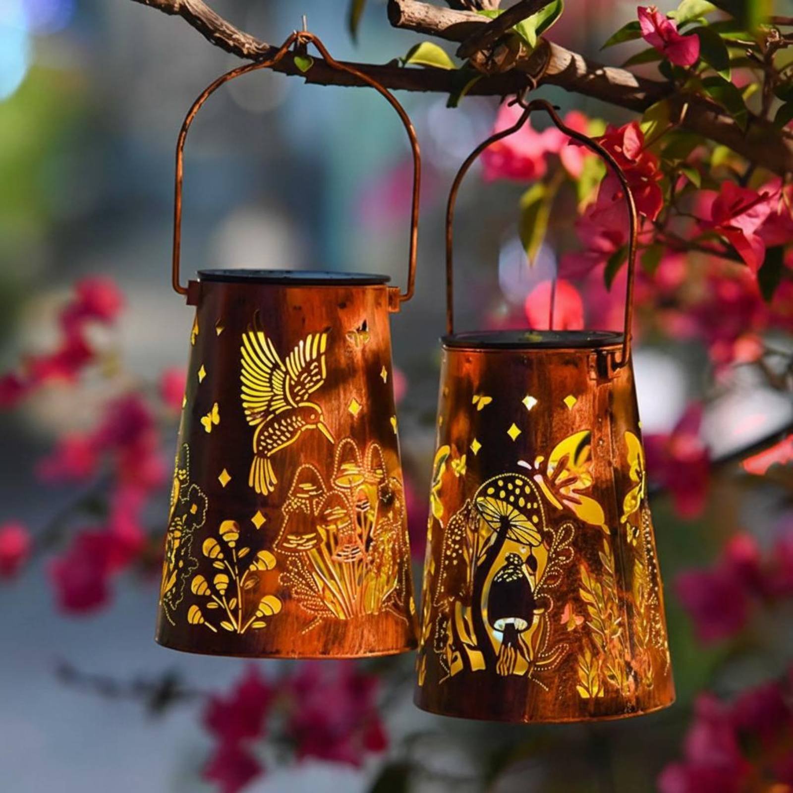 Lampu Taman Motif Bunga, Lampu - Solar Garden Light ulasan dan harga