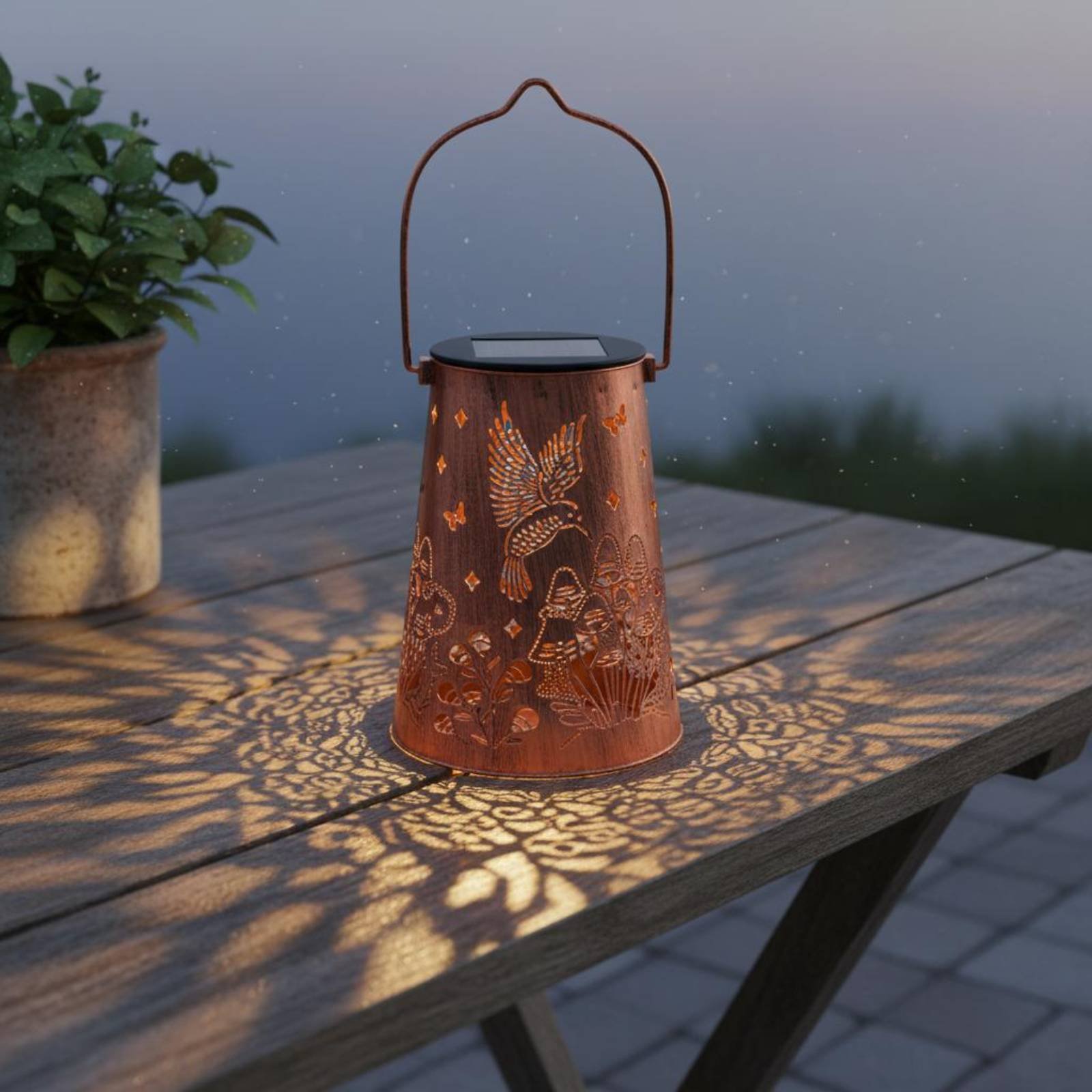 Lampu Taman Motif Bunga, Lampu - Solar Garden Light ulasan dan harga