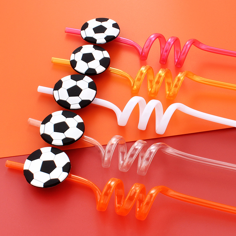 12 Buah Sedotan Bertema Sepak  - Reusable Straw ulasan dan harga