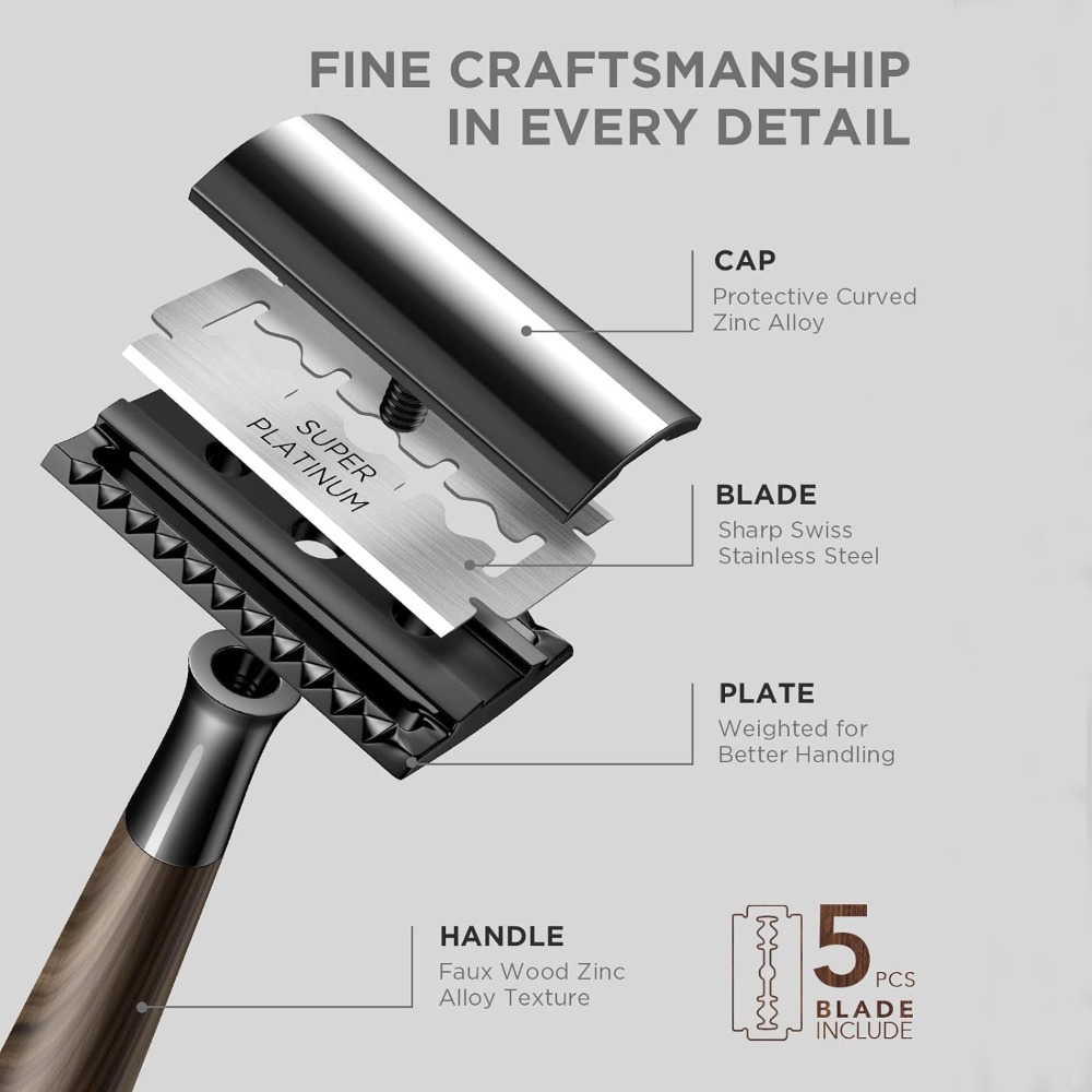 Pisau Cukur Aman Profesional u - Safety Razor Handle ulasan dan harga