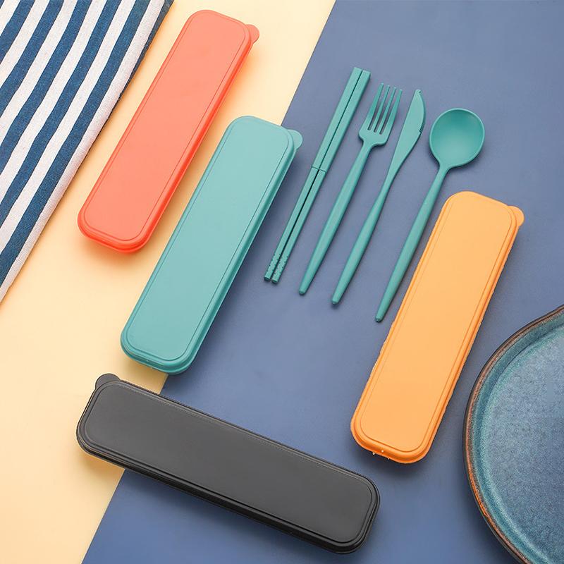 Set Peralatan Makan Portabel 4 - Bamboo Cutlery ulasan dan harga