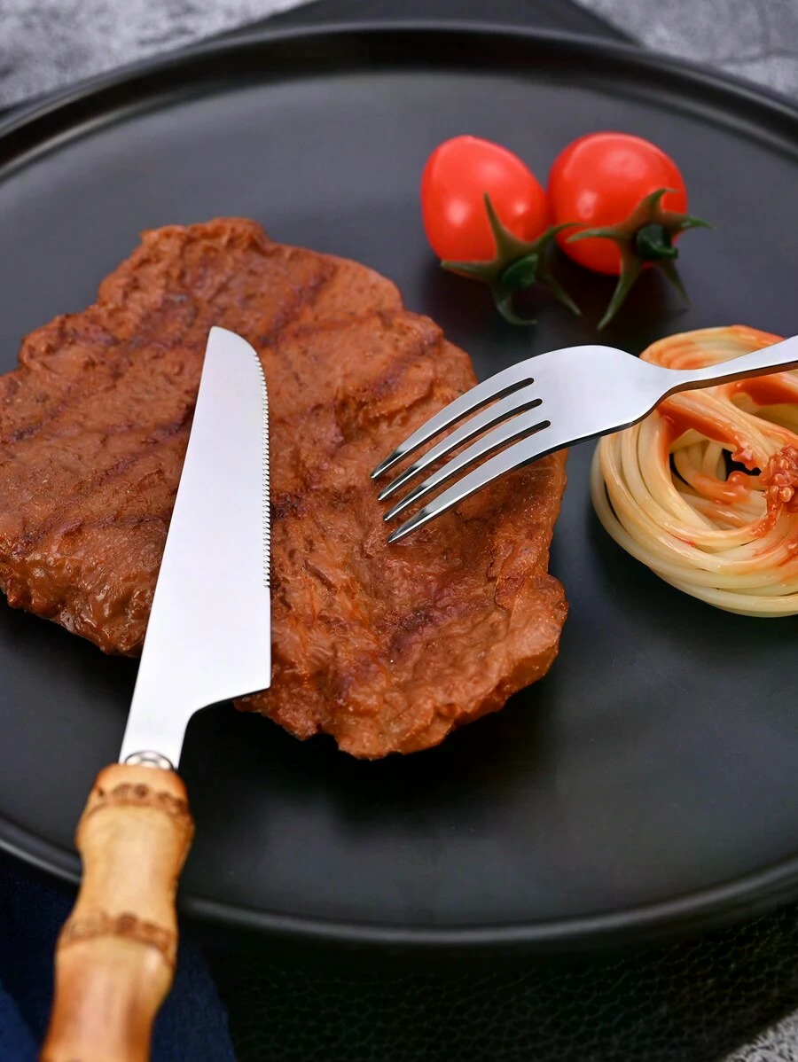 Set alat makan stainless steel - Bamboo Cutlery ulasan dan harga