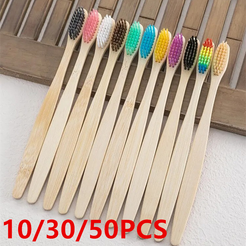 10 Pak Sikat Gigi Bambu Alami  - Bamboo Toothbrush ulasan dan harga