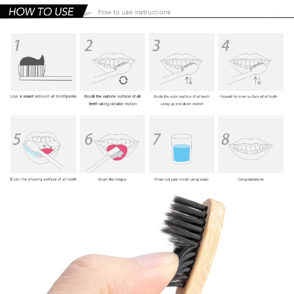 10 Pak Sikat Gigi Bambu Alami  - Bamboo Toothbrush ulasan dan harga