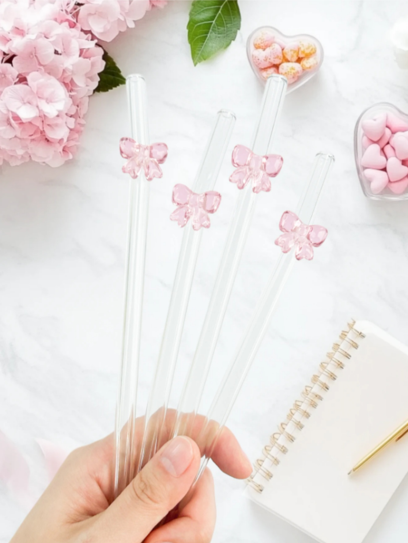 1/6 Buah Sedotan Kaca Ikatan S - Reusable Straw ulasan dan harga