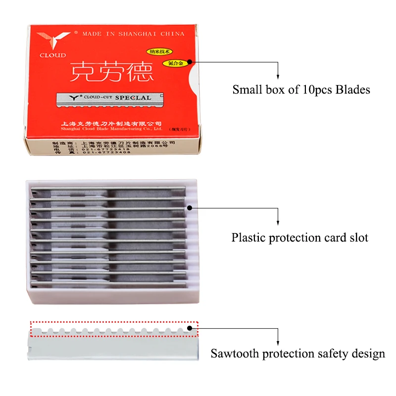 Meisha 50/100 Buah Pisau Cukur - Safety Razor Handle ulasan dan harga