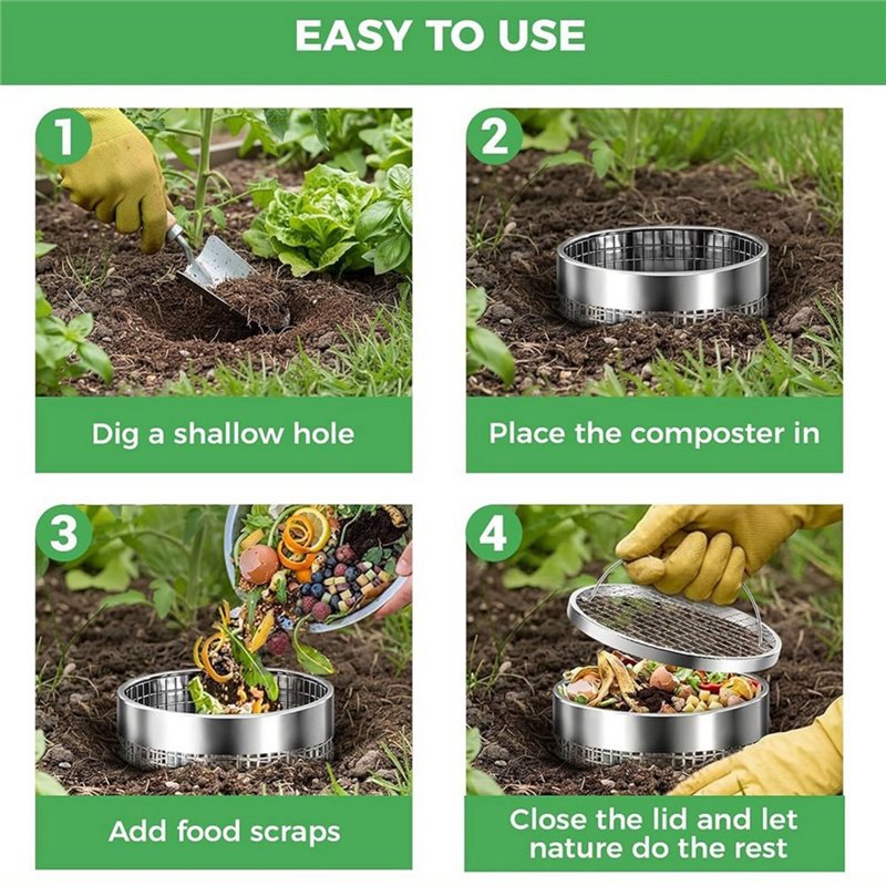 BAAG-2Pack Tempat Kompos Cacin - Compost Bin ulasan dan harga