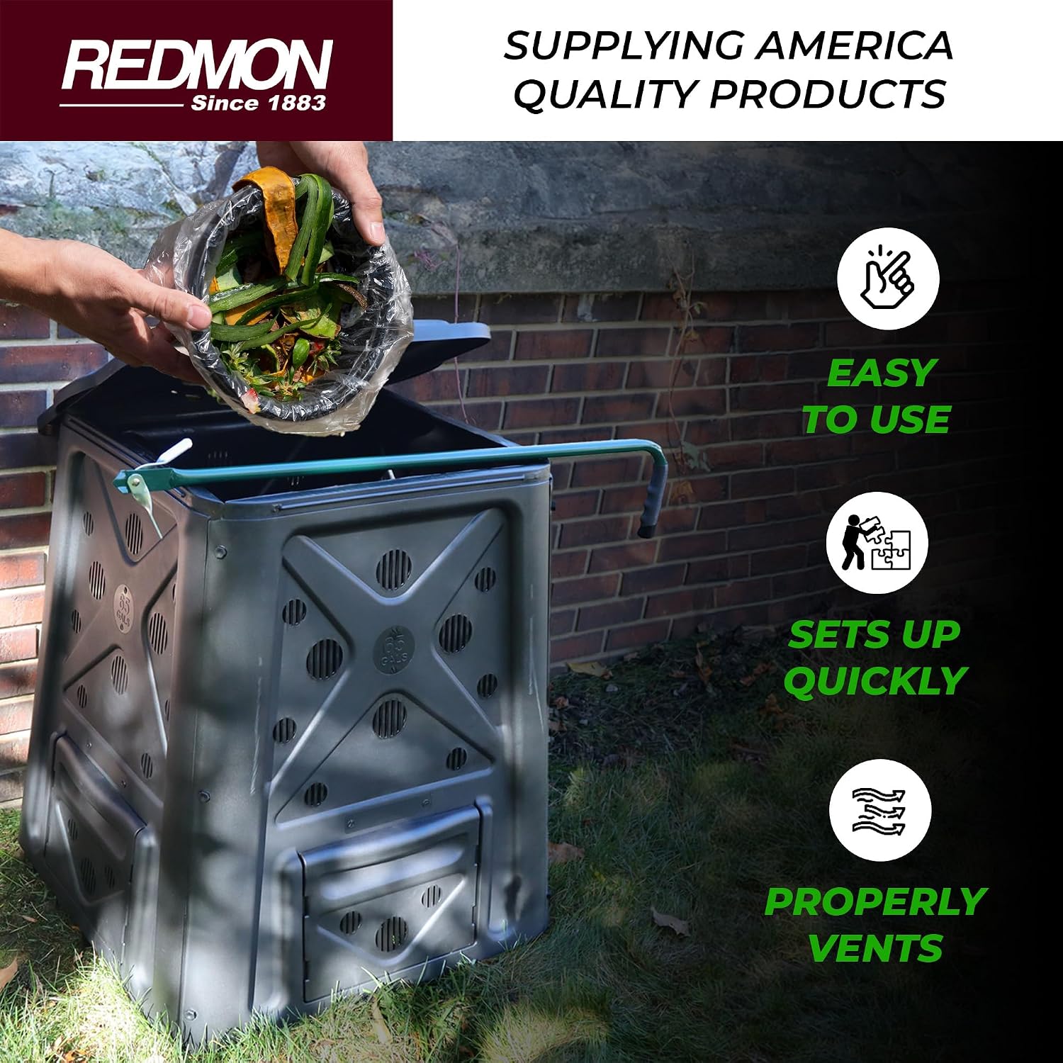Tempat Sampah Kompos Luar Ruan - Compost Bin ulasan dan harga