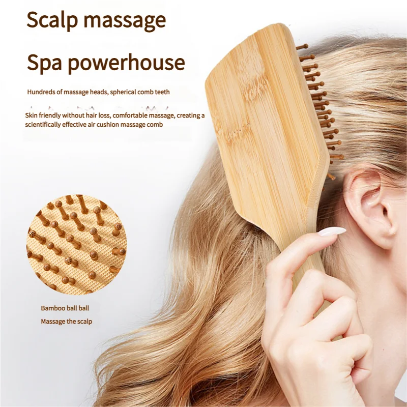 Sisir Rambut Bambu Wanita, Sis - Bamboo Toothbrush ulasan dan harga