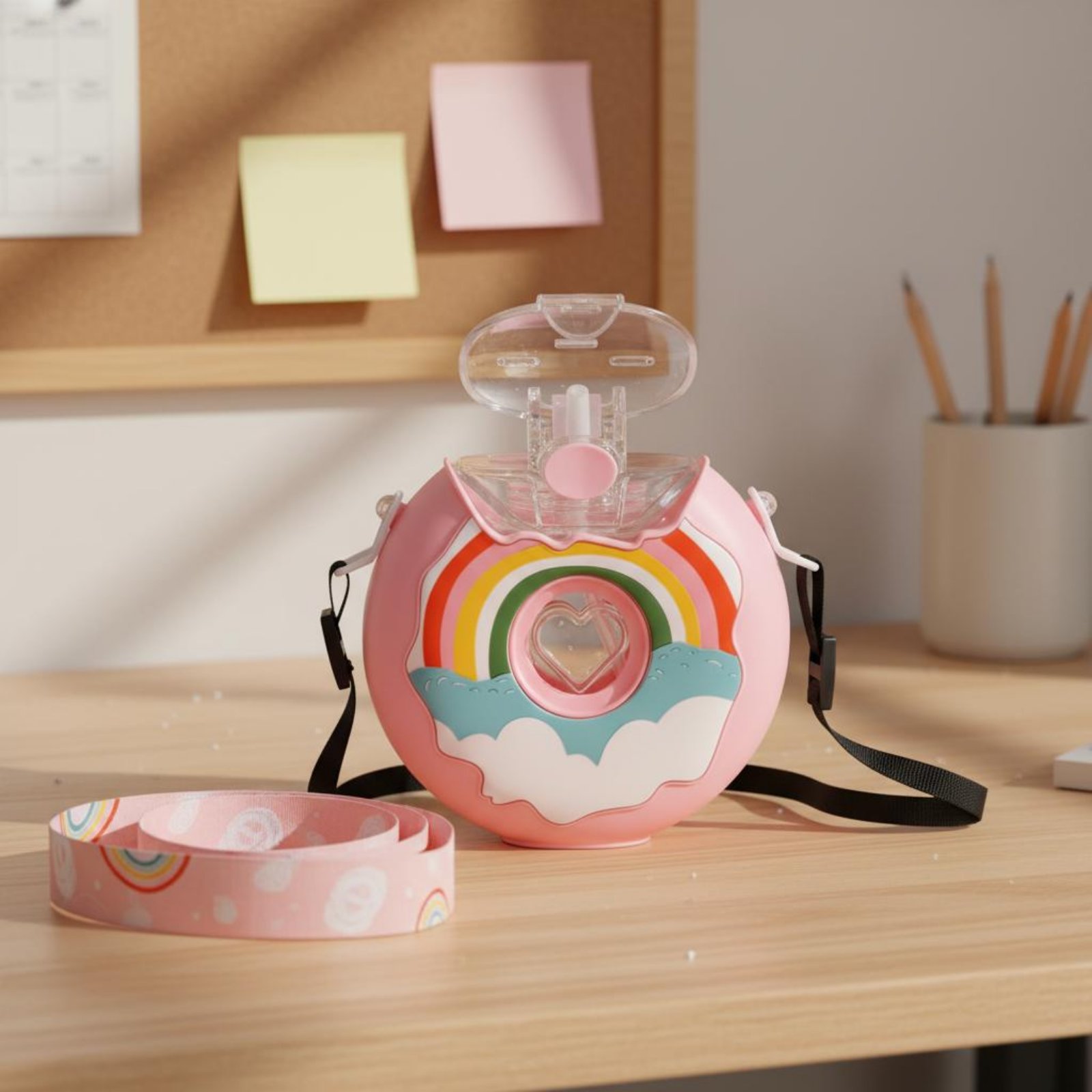 Botol Air Donat Anti Bocor Bot - Reusable Bottle ulasan dan harga